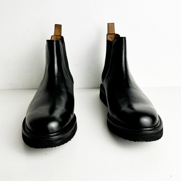 New Grenson Men's Colin Black Leather Chelsea Boots size 12 - Picture 3 of 9